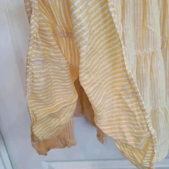 Max Studio Women's Yellow Smocked Babydoll Dress - Picture 9 of 12